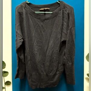 White House black Market navy blue Knit Top XL